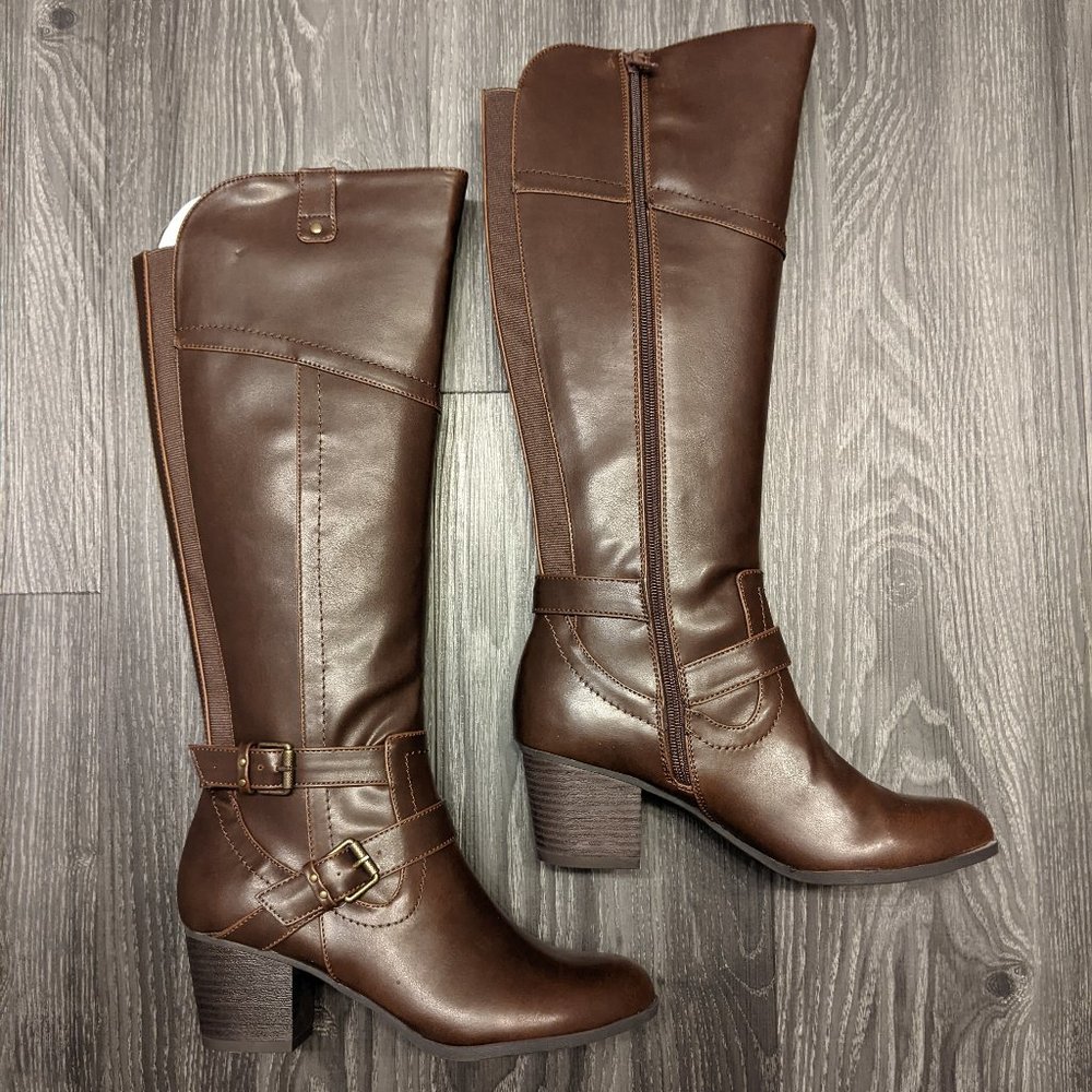 Indigo Rd Brown Long Boots - Picture 3 of 6